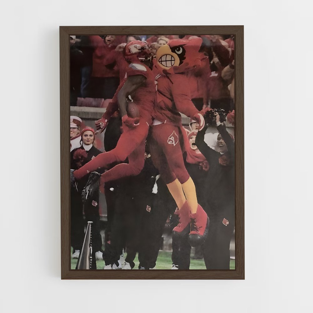 Poster Cardinal en Course – affiche Basketball (vue 5)
